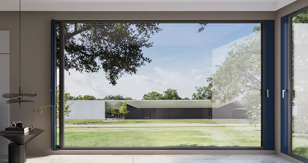 Fenêtres innovantes en aluminium à micro-ventilation pour les bâtiments résidentiels et commerciaux modernes