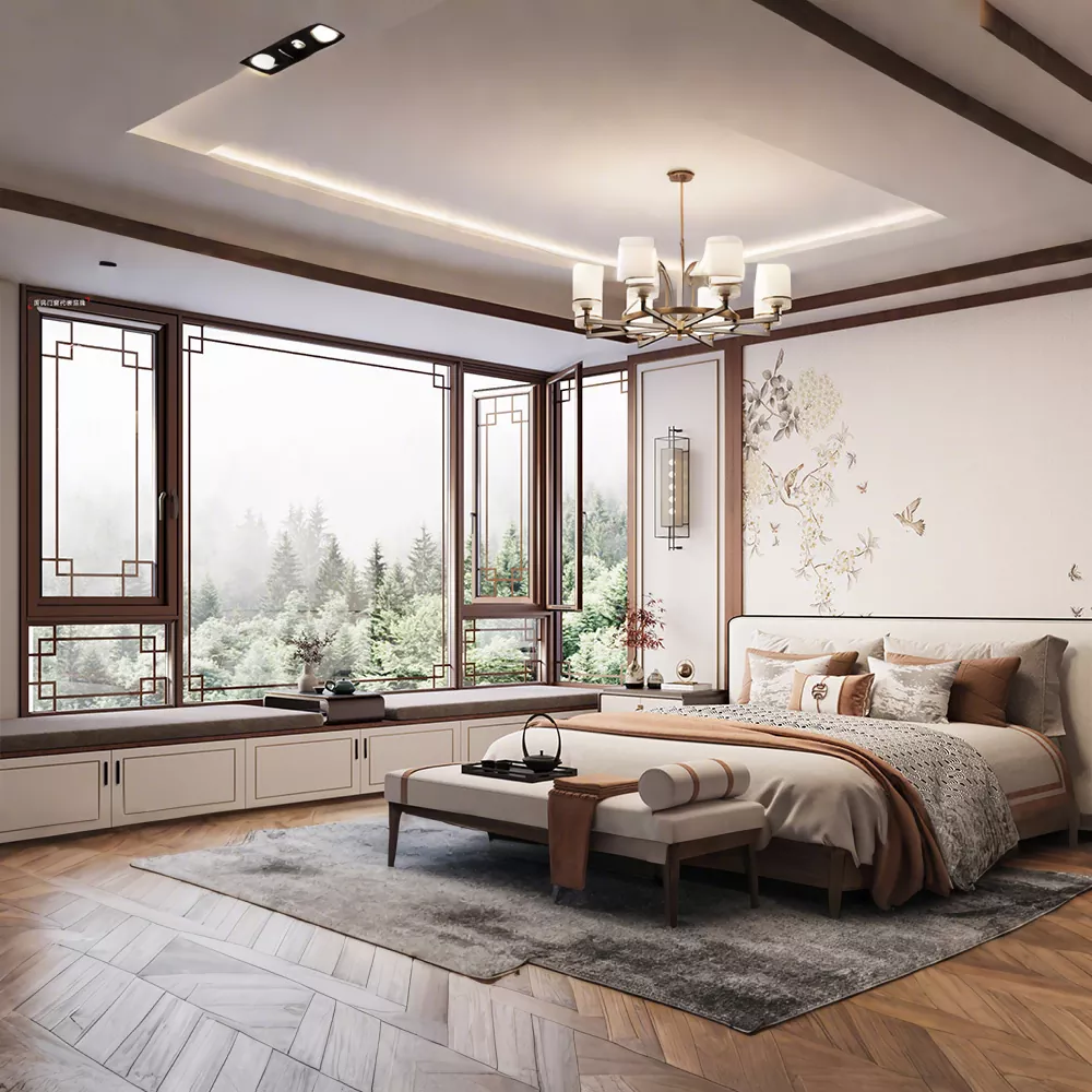 Porte extérieure de style antique chinois