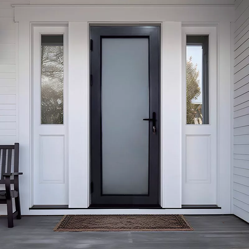 Porte swing à double verre