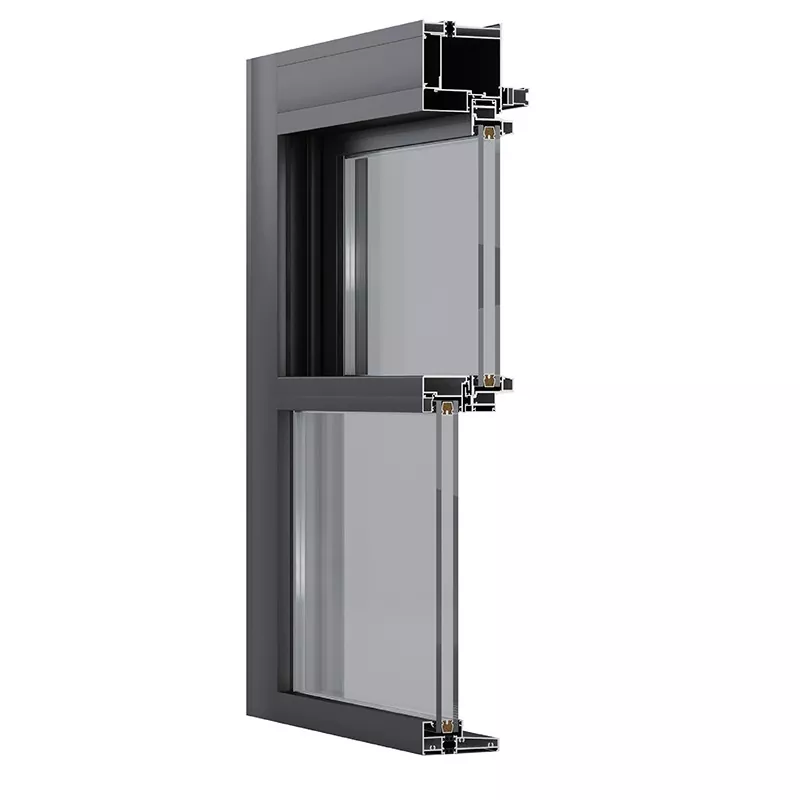Fenêtre d'éventail à double aluminium électrique