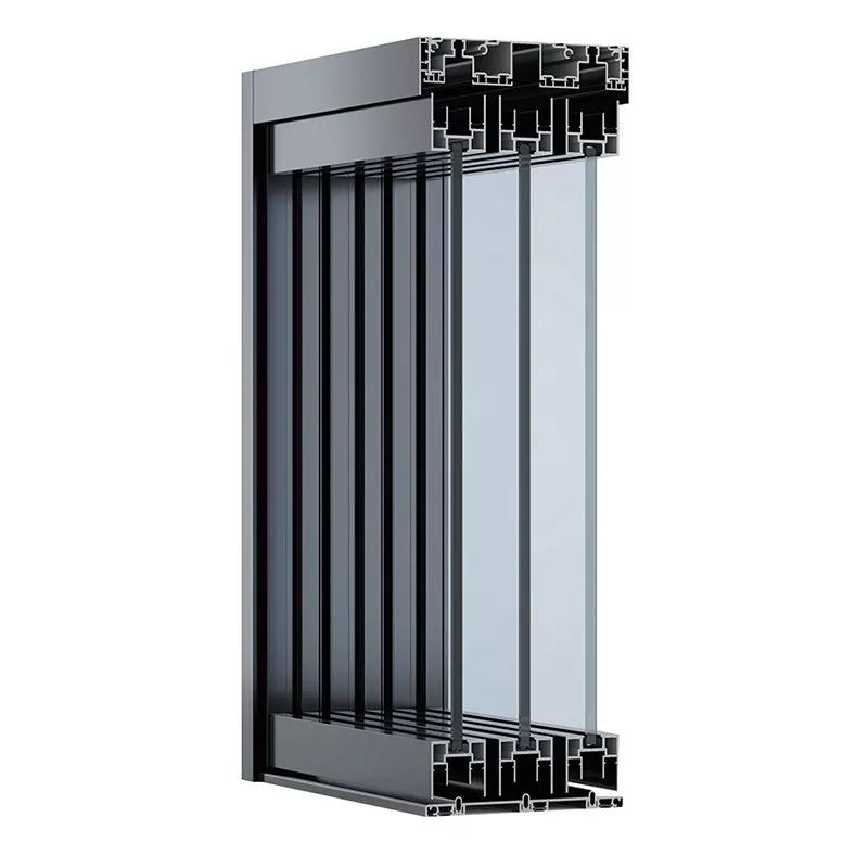 Porte coulissante en verre extrêmement simple